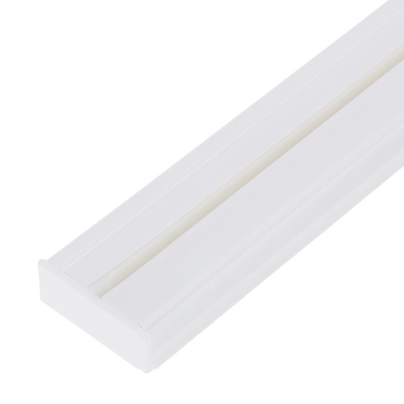 Карниз шинный однорядный «Эконом» в наборе 200 см пластик цвет белый
