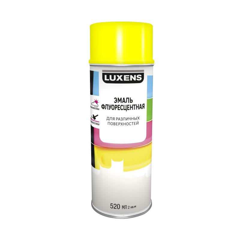 Эмаль аэрозольная декоративная Luxens флуоресцентная цвет желтый 520 мл