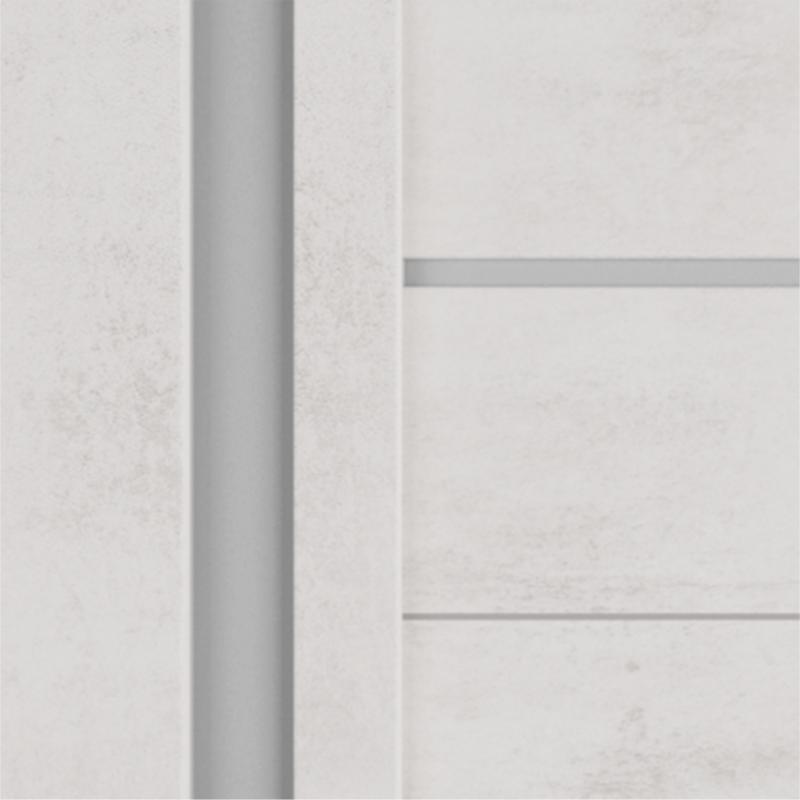 Дверь межкомнатная Альфа 1 остекленная ПВХ ламинация цвет лофт крем 60x200 см (с замком и петлями)
