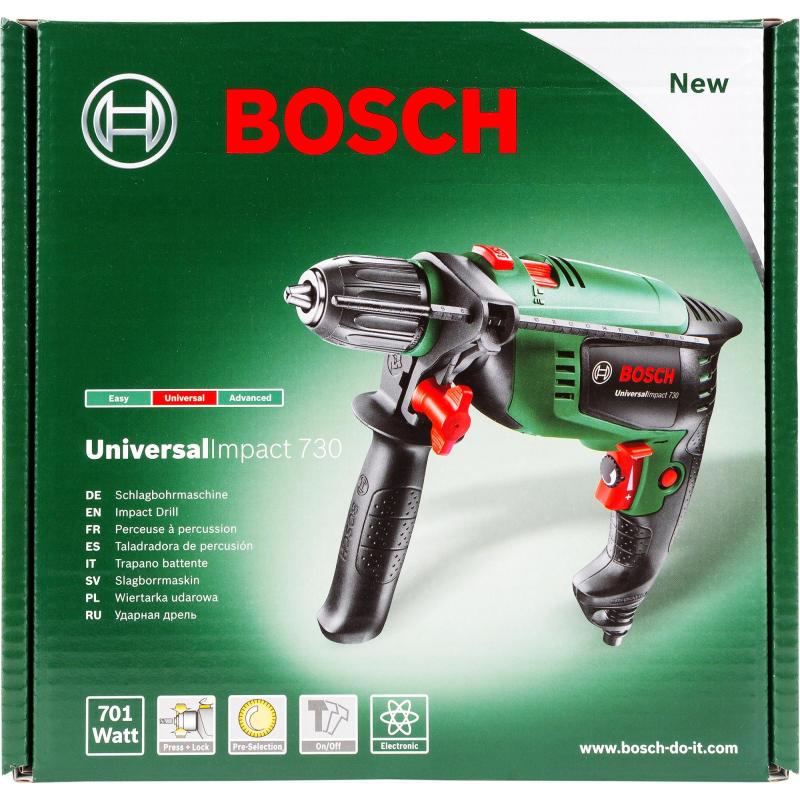Дрель ударная Bosch UniversalImpact 730, 0603131022, 700 Вт