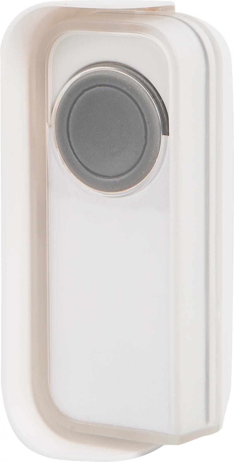 Кнопка для дверного звонка беспроводная Lexman цвет белый