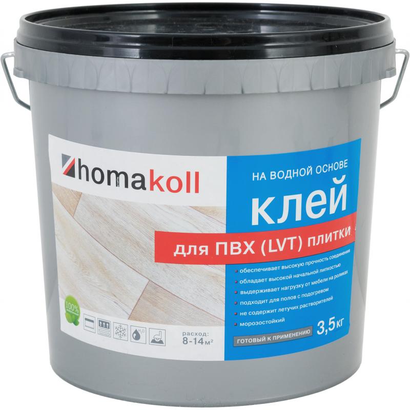 Желім Homakoll ПВХ және  LVT-плиткаға арналған 3.5 кг