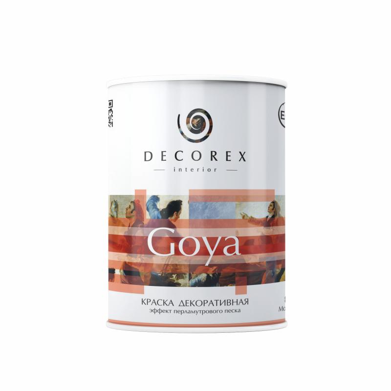 Краска декоративная Decorex Goya 1 кг цвет белый жемчуг