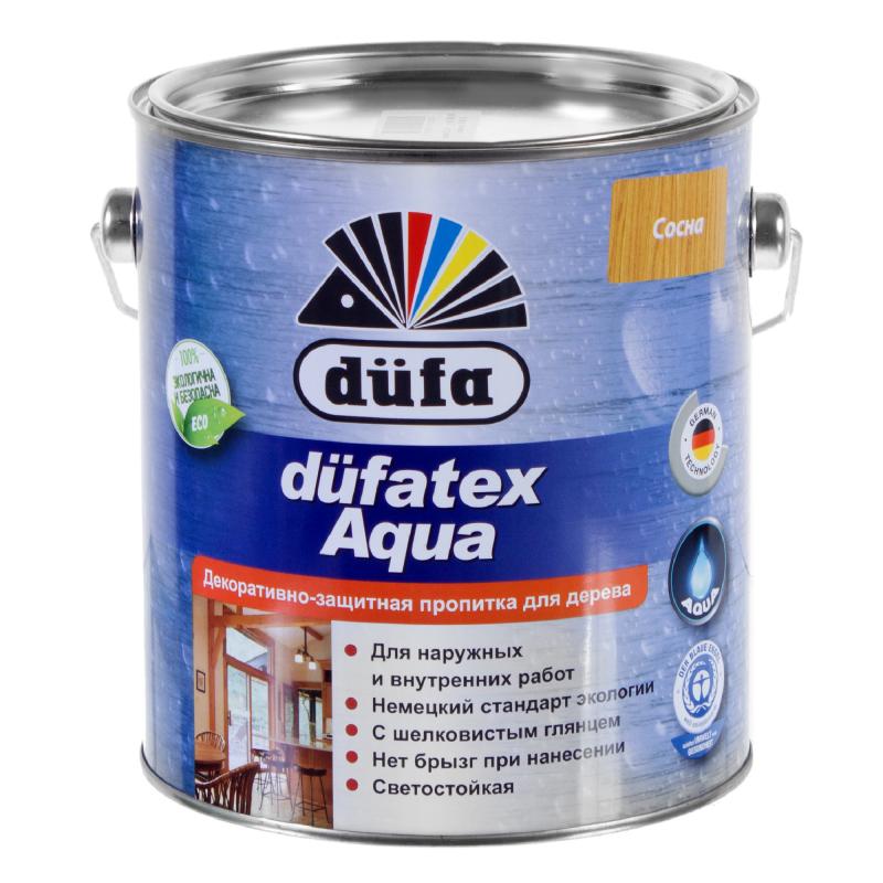 Пропитка для дерева водная цвета сосна Dufatex aqua 2.5 л