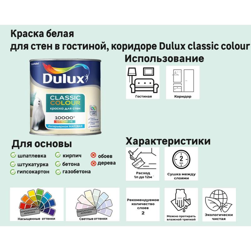 Акриловая краска Dulux Classic Colour 10 л