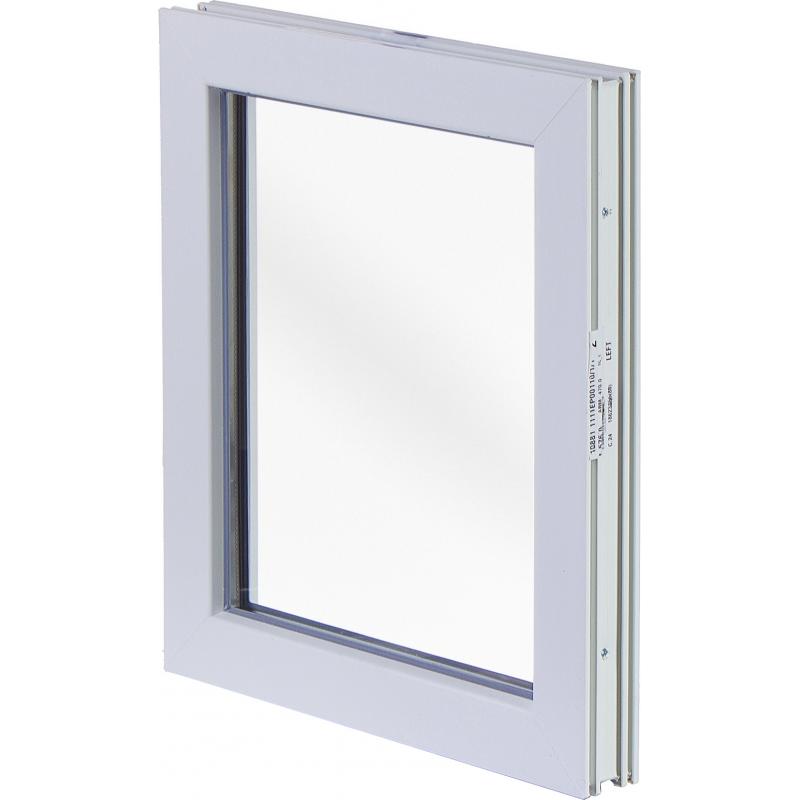 Окно пластиковое ПВХ Deceuninck глухое 600х500 мм (ВхШ) однокамерный стеклопакет белый/белый