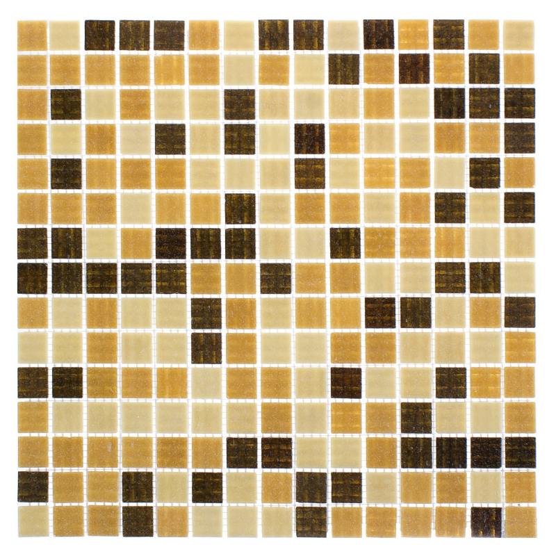 Мозаика стеклянная Artens Swam 32.7х32.7 см цвет бежево-коричневый