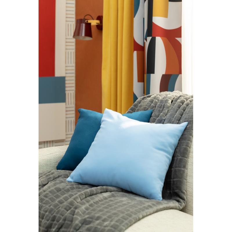 Подушка декоративная «Яркость» 40х40 см цвет голубой