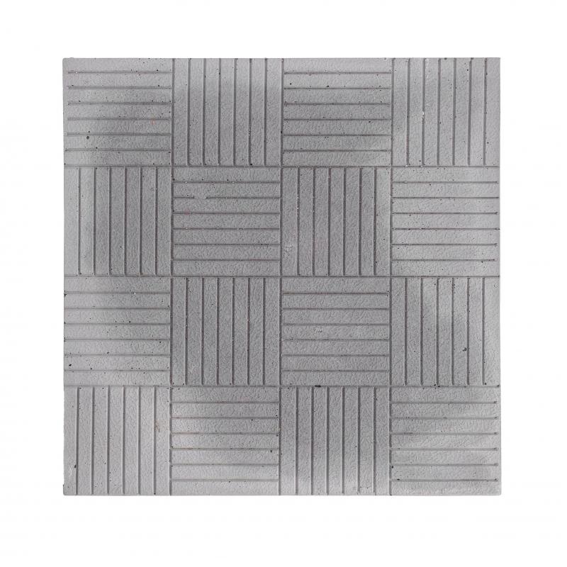 Тротуарная плитка Печенье 300х300х30 мм цвет серый