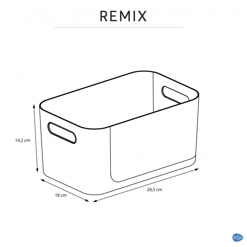 Короб для пенала прямоугольный Sensea Remix 18x14.2x28.5 см