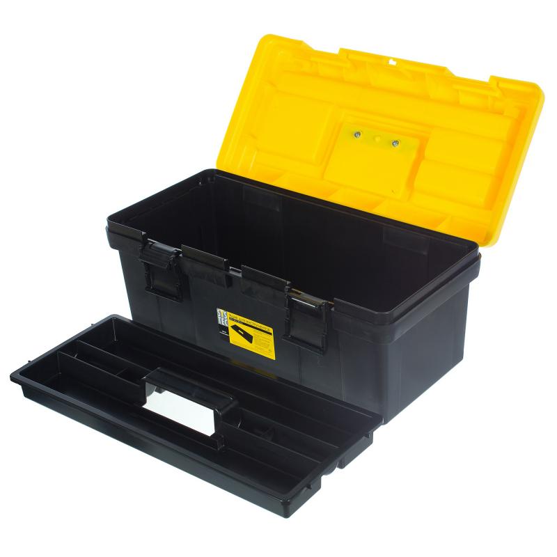 Ящик для инструмента Systec 240х230х500 мм, пластик, цвет чёрно-жёлтый