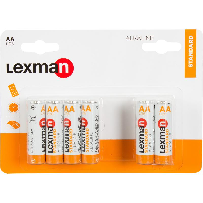 Алкалин батареясы Lexman LR6 АА 12 дана