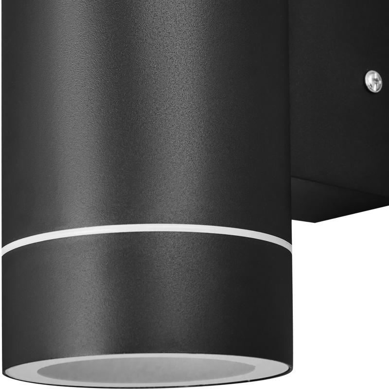 Уличный светильник накладной Uniel S92A 2х50 Вт GX53 IP65, цвет черный
