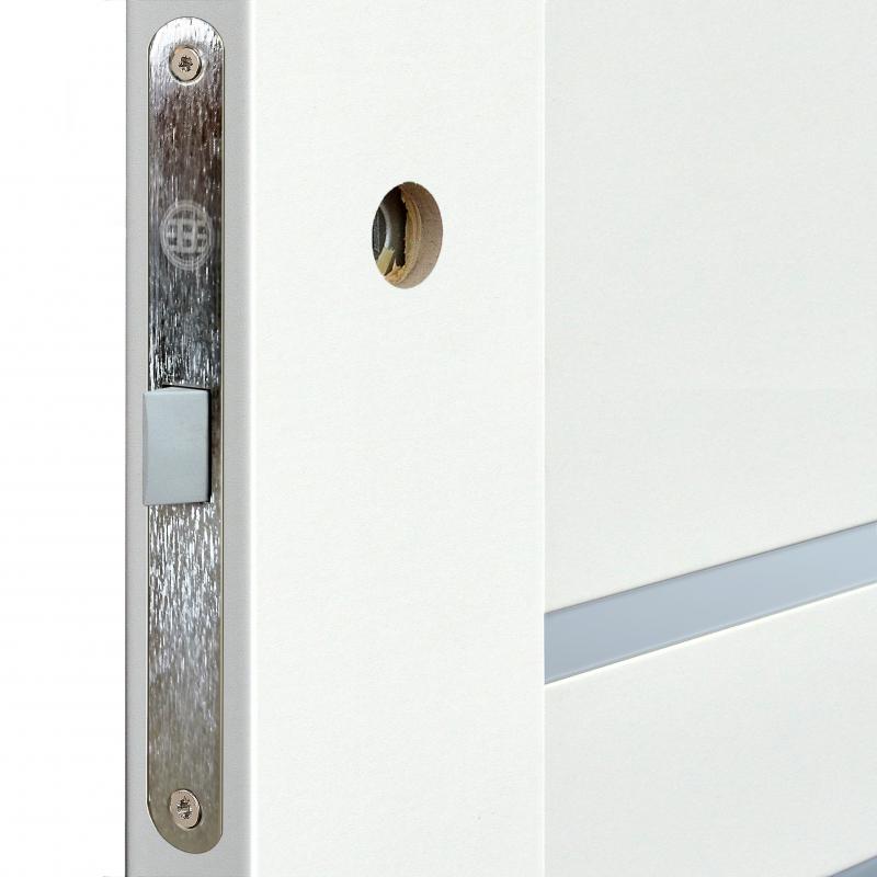 Дверь межкомнатная Artens Уна остекленная Hardflex ламинация цвет белый 70х200 см (с замком и петлями)