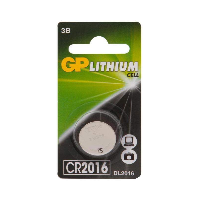 Батарея литий GP CR2016, 1 дана