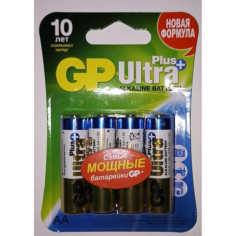 Алкалин батареясы GP Ultra Plus 15AUP NEW-CR4 15А ААА 4 дана