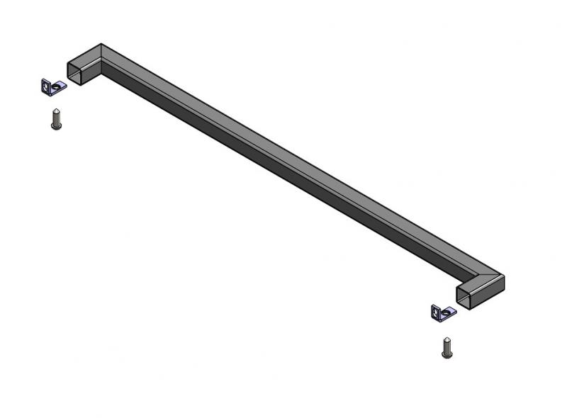 Рейлинг Delinia ID 45 см болат түсі қара