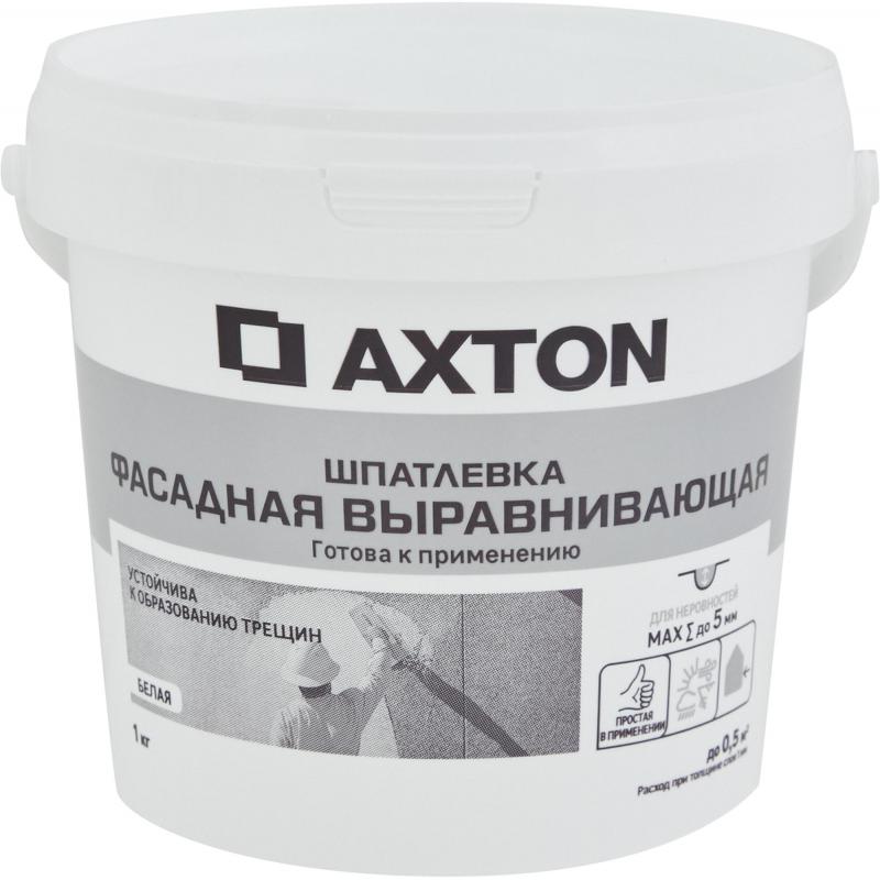 Шпатлевка Axton выравнивающая фасадная цвет белый 1 кг