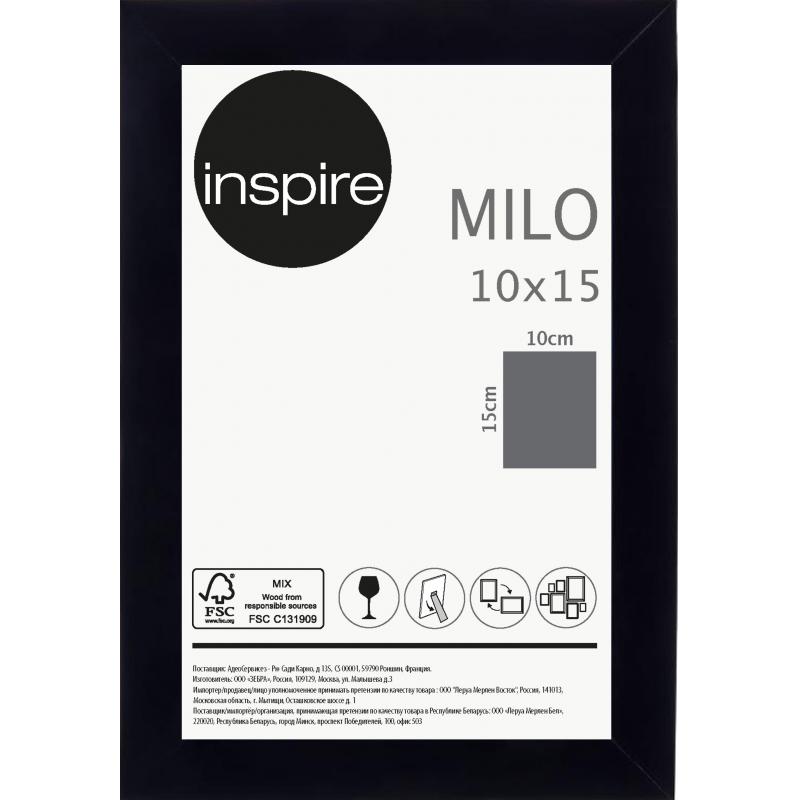 Рамка Inspire «Milo», 10х15 см, түсі қара