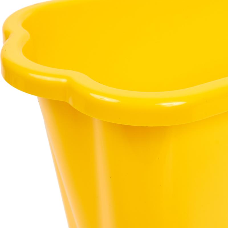 Ведро прямоугольное 9.5 л пластик цвет жёлтый