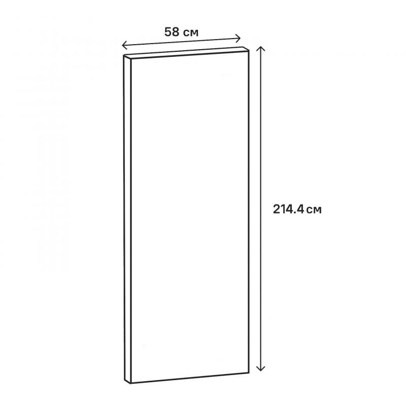 Панель қасбеттік бағанаға арналған София 58x214 см Delinia ID АЖП түсі сұр