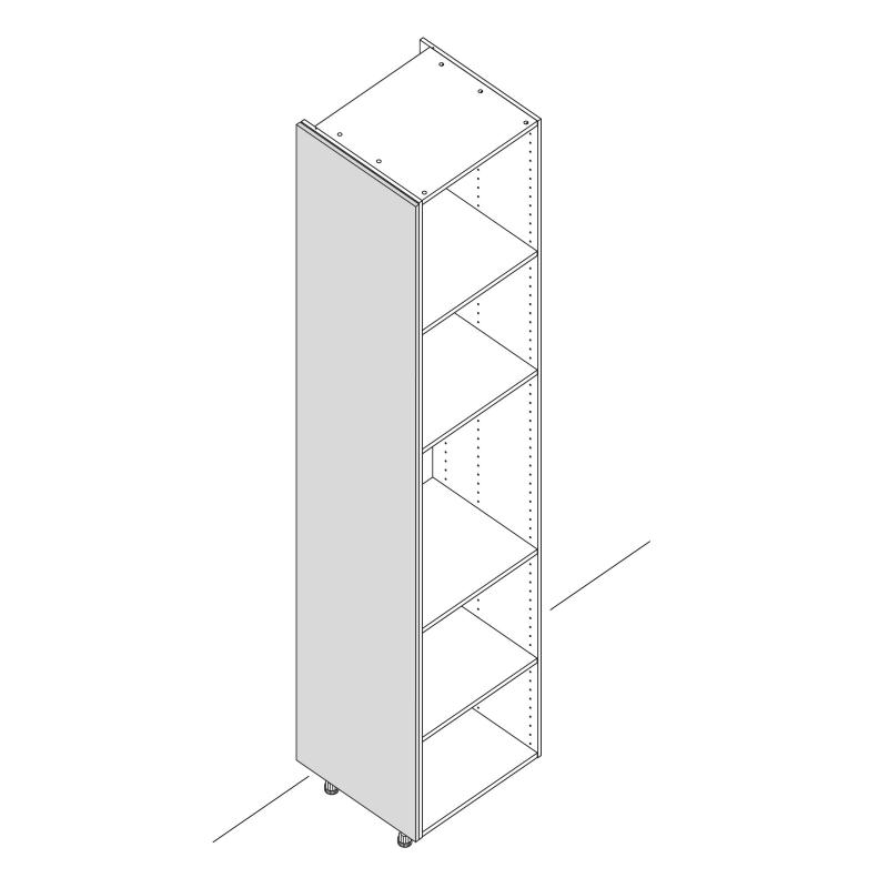 Панель қасбеттік бағанаға арналған София 58x214 см Delinia ID АЖП түсі сұр