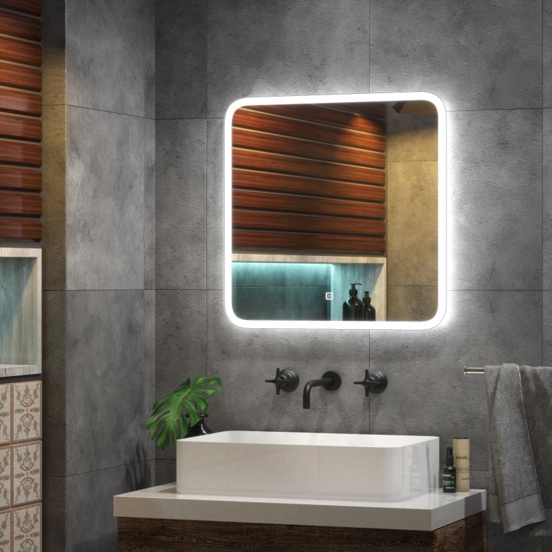 Зеркало для ванной Light LED с подсветкой и сенсором 60x60 см