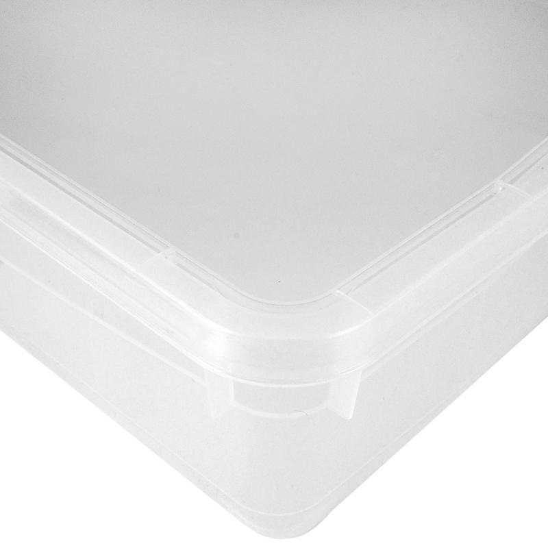 Ящик универсальный Кристалл 40x33.5x8.5 см 9 л пластик с крышкой цвет прозрачный