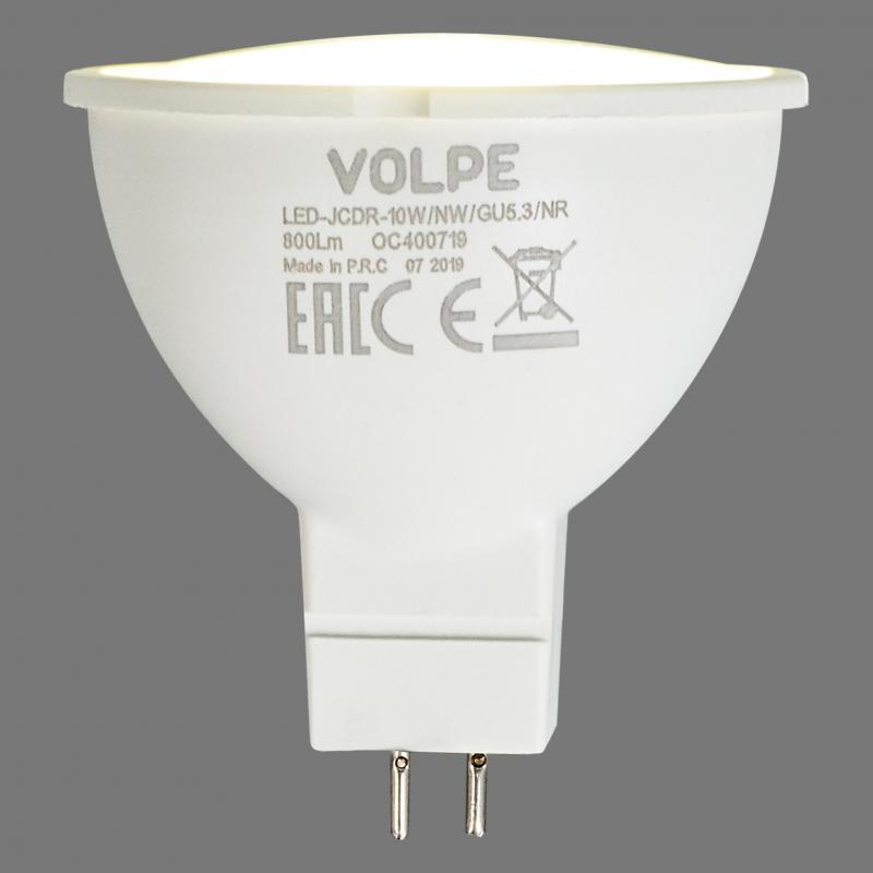 Лампа светодиодная Volpe Norma GU5.3 170-240 В 10 Вт спот 800 Лм, нейтральный белый свет