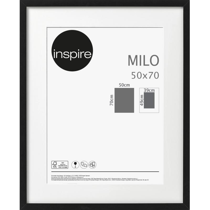 Рамка Inspire «Milo», 50х70 см түсі қара