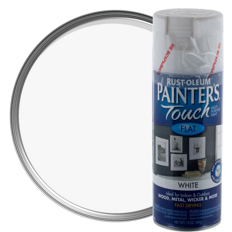 Краска аэрозольная Paint Touch матовая цвет белый 340 г