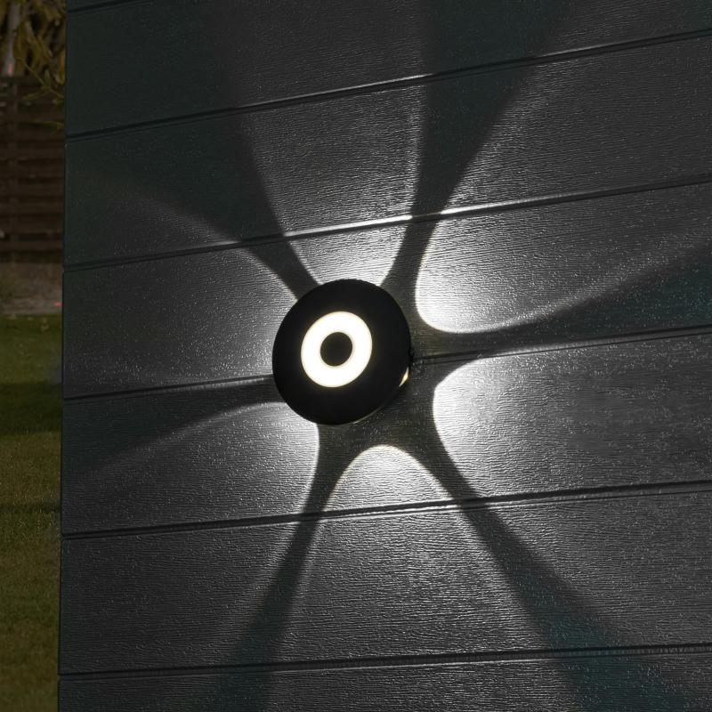 Жарықшам қабырғалық жарықдиодты көшелік Duwi «Nuovo» 24793 1 IP54 түсі қара