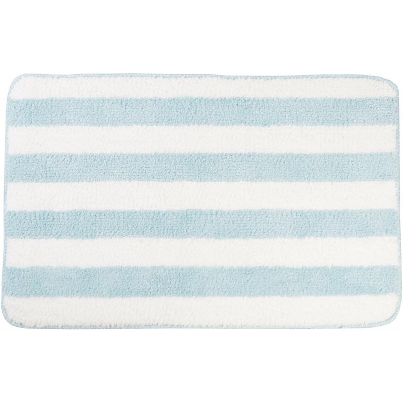 Коврик для ванной комнаты Passo 45x70 см цвет голубой/белый
