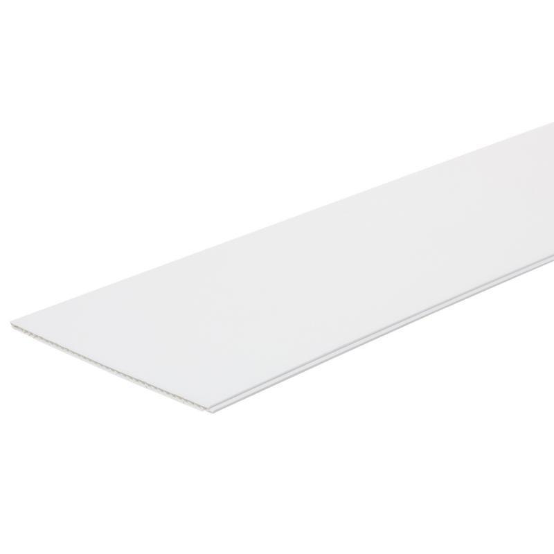 Стеновая панель ПВХ Белый глянец 3000х250х5 мм 0.75 м²