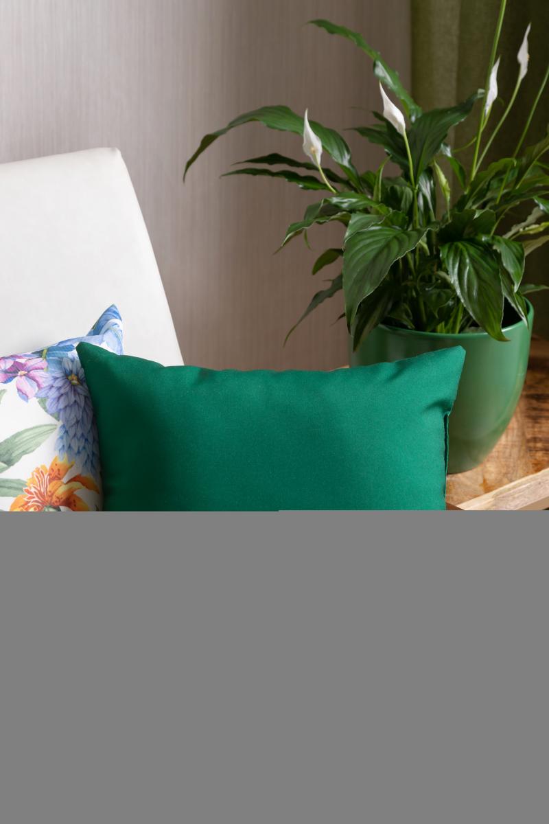 Подушка декоративная «Природа» 40х40 см цвет зелёный