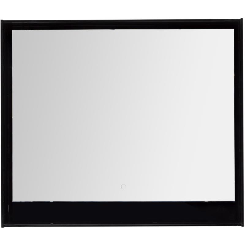 Зеркало с подсветкой «Мокка» 100 см цвет чёрный глянец