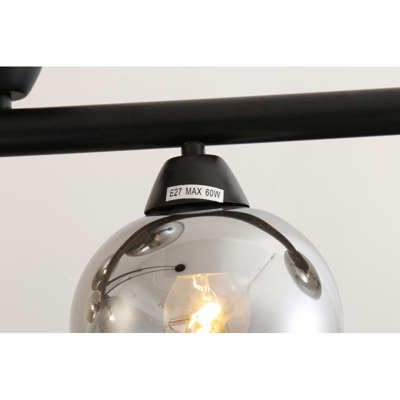 Люстра подвесная «Tarde» 5070-8 8 ламп 25 м² цвет черный