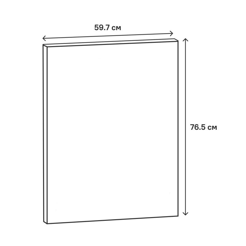 Дверь для шкафа Delinia ID Реш 59.7x76.5 см МДФ цвет белый
