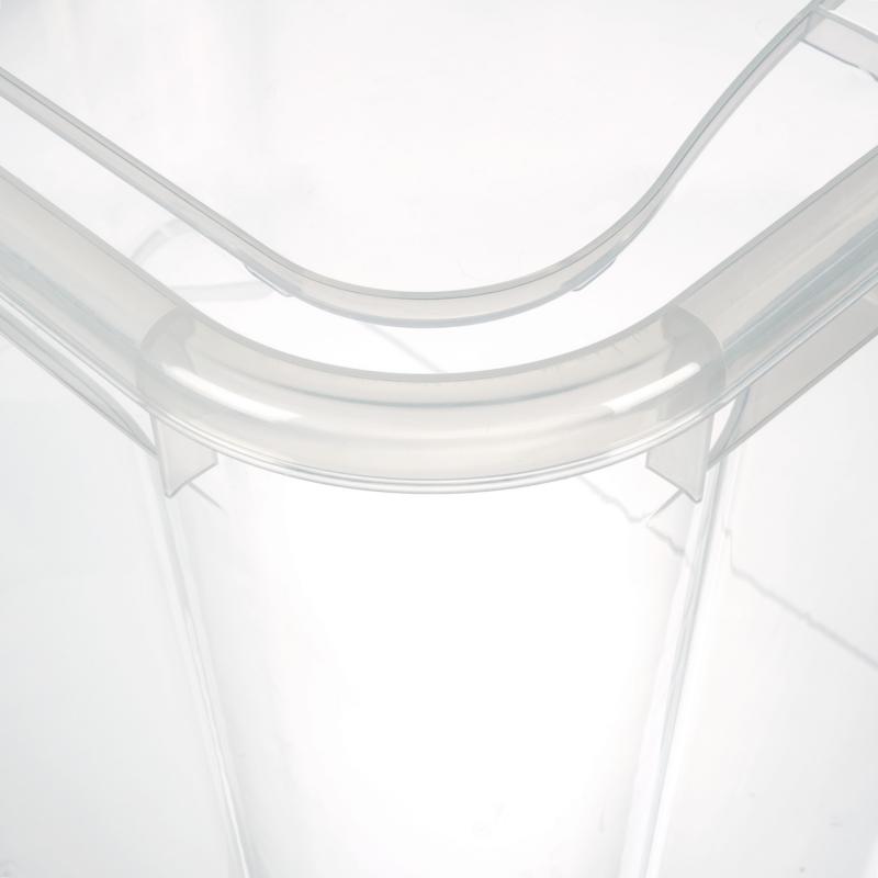 Жәшік әмбебап Кристалл XL 55.5x39x43.5 см 70 л пластик қақпақпен түсі мөлдір