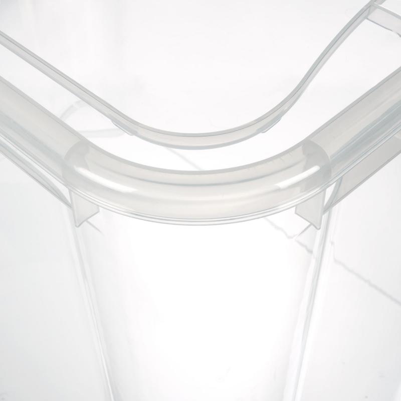 Ящик универсальный Кристалл XL 55.5x39x43.5 см 70 л пластик с крышкой цвет прозрачный