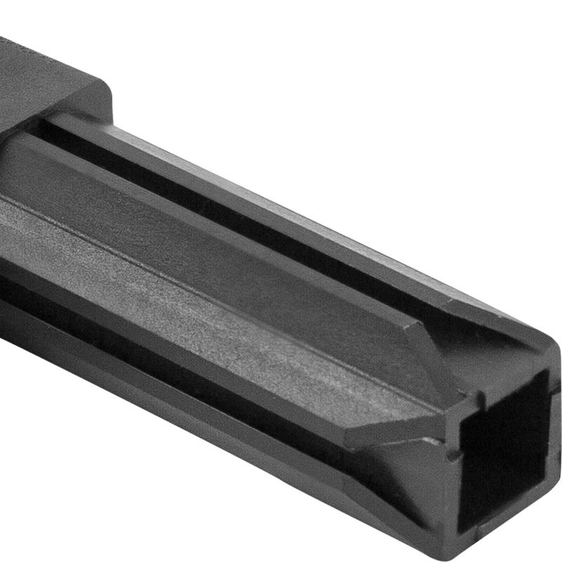 Соединитель пластиковый для трубы 20x20 мм смежный 2-палый ПВХ цвет черный