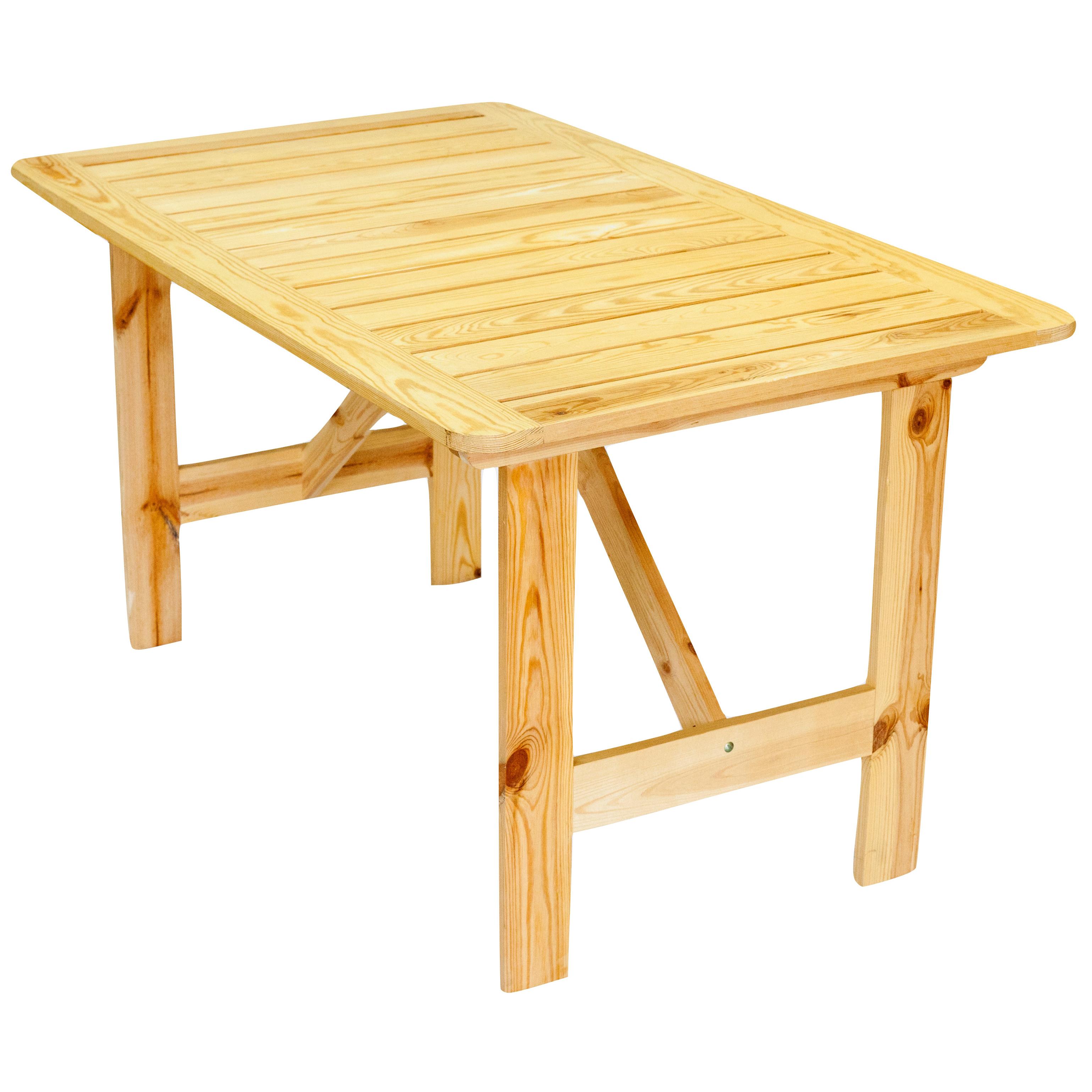 складной стол из дерева на дачу