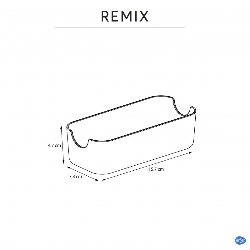 Жайылмалы жәшікке арналған тік бұрышты қорап Sensea Remix S түсі ақ 7.3x4.7x15.7 см