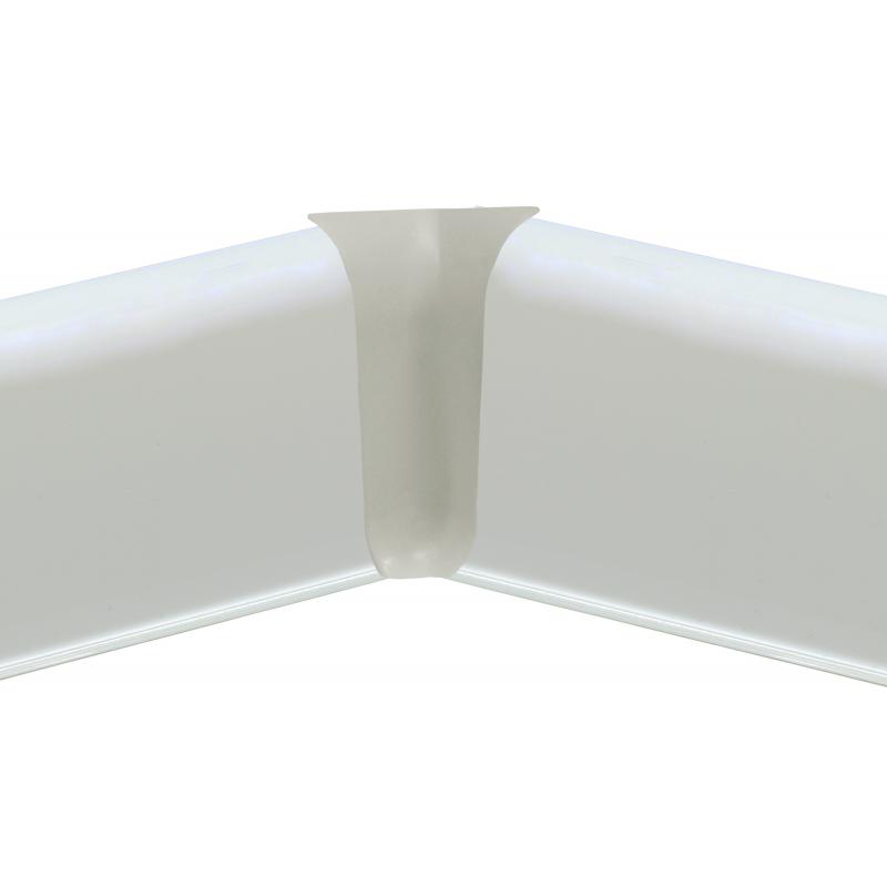 Угол для плинтуса внутренний белый матовый 70 мм 2 шт.