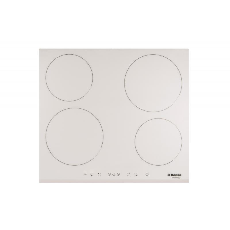 Индукционная варочная панель Hansa BHIW67323 57.6 см 4 конфорки цвет белый