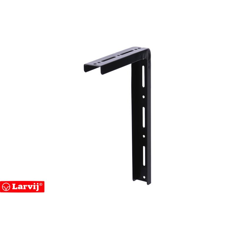Кронштейн Larvij Modern1 21.5x35 см сталь нагрузка до 40 кг цвет чёрный