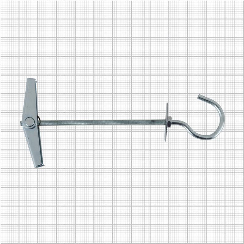 Дюбель для пустотелых материалов Fischer KDH 3 с крюком, 12x105 мм, оцинкованная сталь, 2 шт.