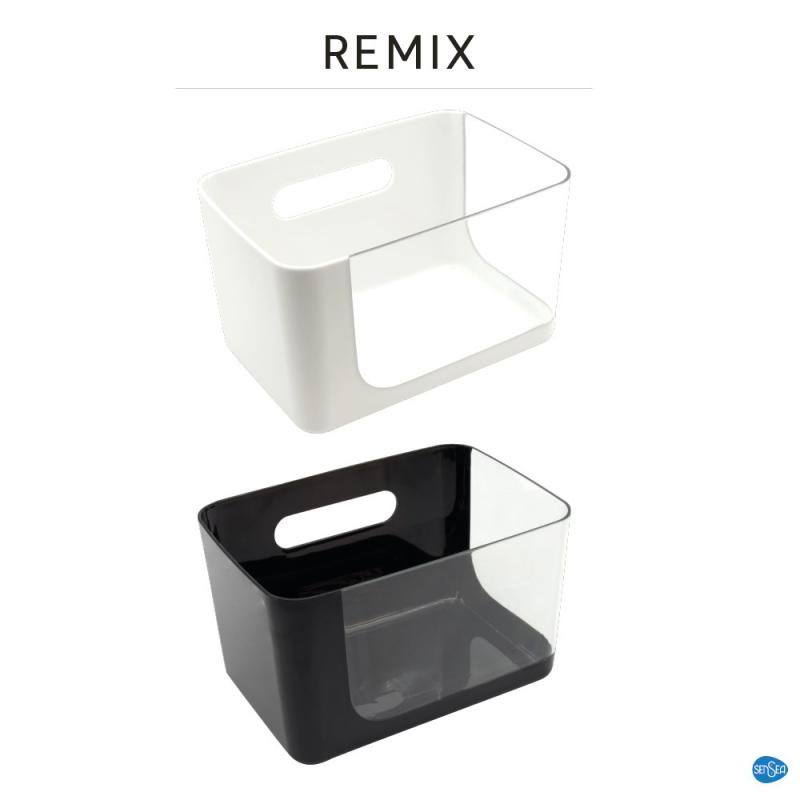 Пеналға арналған тік бұрышты қорап Sensea Remix түсі ақ 12x10.7x17.5 см