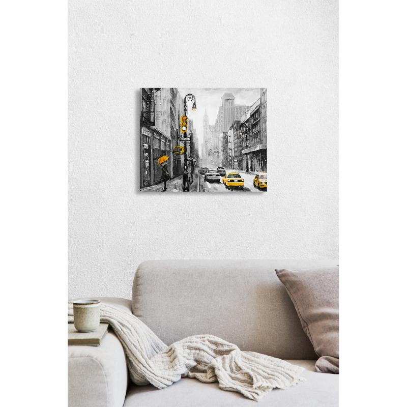 Картина кенепте Постер-лайн Сары такси 40x50 см