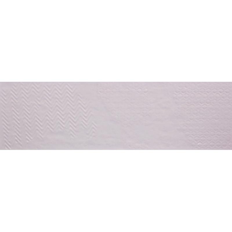 Глазурованный керамогранит Belani Матео 7.5x25 см 0.79 м² цвет белый текстурированный
